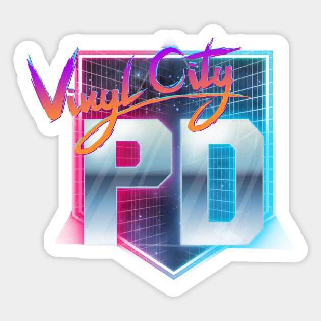 Vinyl City PD Logo Sticker by bytesnbrews